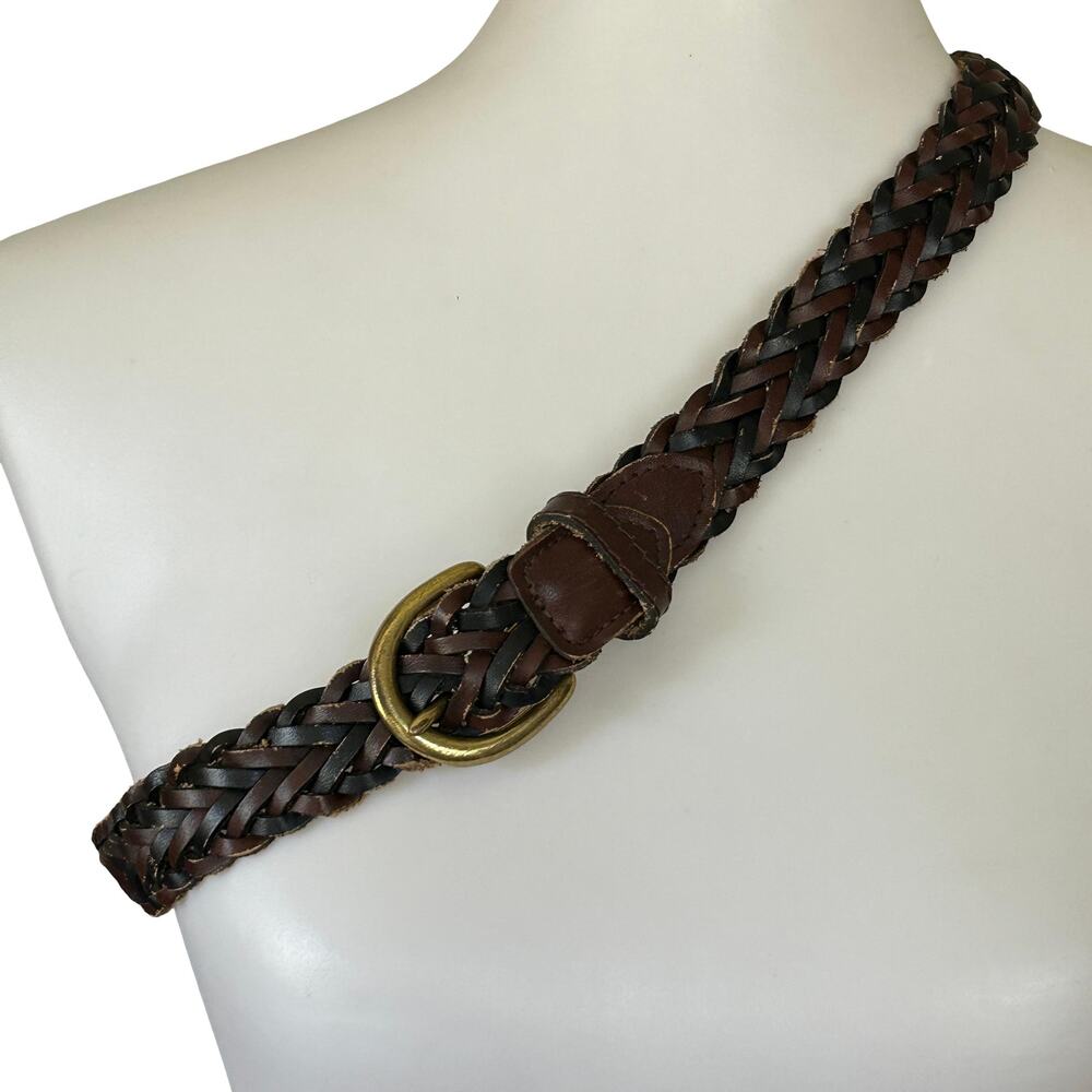 Vintage Canterbury Woven Leather Belt